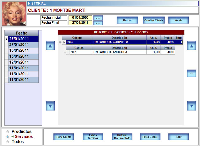 Software TPV para peluquerías y estética BDP.Net