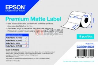 Etiquetas PAPEL adhesivas para impresora EPSON TM-C3500