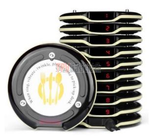 Kit Avisador Organizador de Clientes Inalámbrico - TG-WIFI-PLUS - Kit completo de 10 avisadores, base cargadora y unidad de control.