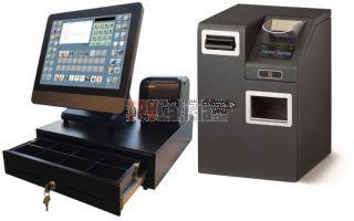 Pack TPV LUNARPOS táctil completo con programa HOSTELTACTIL para Hostelería y cajón inteligente CASHKEEPER