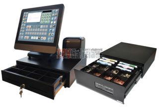 Pack TPV Galicia LUNARPOS táctil completo con programa HOSTELTACTIL para Hostelería y cajón de cobro automático SmartTill