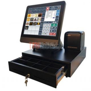 Pack TPV táctil LUNARPOS completo con programa C.ABERTO-POS para Comercios