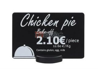 Etiquetas porta precios plásticas para Panaderías y Pastelerias