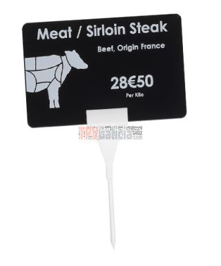 Ticket Spike Wide tarjeta portaprecios ( 10 cm  altura ) - Set 25 unidades 