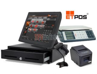 Pack TPV Táctil ALTAIRPOS Neo para COMERCIOS ALIMENTACION Y VENTA AL PESO con programa BG-ETPOS y opción BALANZA