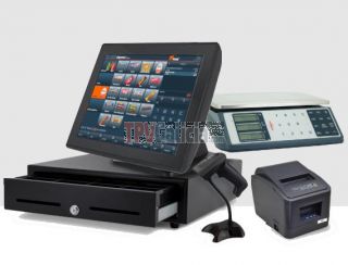 Pack TPV Táctil ALTAIRPOS Neo para SUPERMERCADOS con programa ETPos-PRO y opción BALANZA