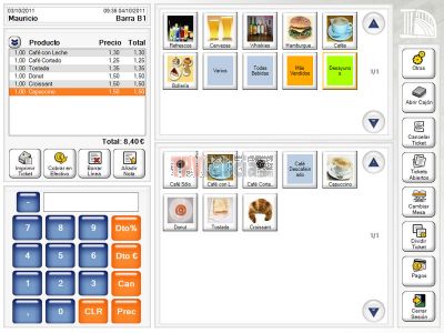 Programa AG-Pos Lite Restaurant para TPV