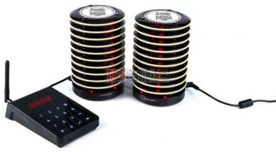 Kit Avisador Organizador de Clientes Inalámbrico - TG-WIFI-PLUS - Kit completo de 10 avisadores, base cargadora y unidad de control.
