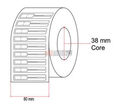 Etiquetas de joyería tipo lanza para anillos - 8mm x 20mm x 20mm