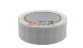 Etiqueta adhesiva RFID de 33x13mm, Reactivable Blanca. Rollos de 1000 und.