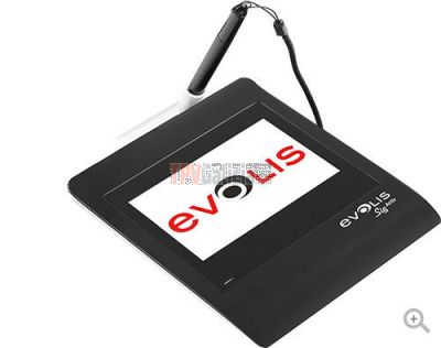 Evolis Sig Activ es una tableta de firmas con la tecnología de resonancia electromagnética (ERT) garantizando una calidad de captura de firma fiable y de alta seguridad.