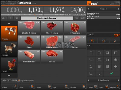 Programa TPV para CHARCUTERIAS - ETPOS Pro