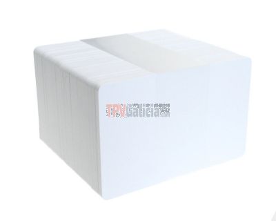 Tarjetas PVC blancas biodegradablas (Pack de 100)