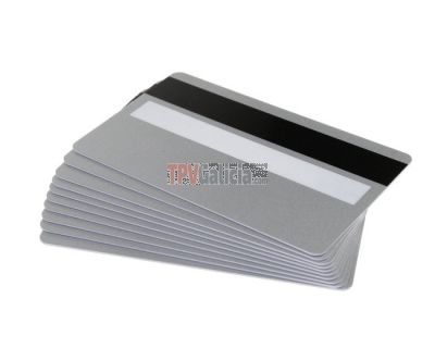 Tarjetas PVC negras mate con panel de firma para impresoras de tarjetas (Pack de 100)