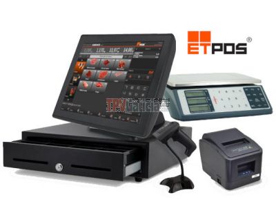Pack TPV Táctil ALTAIRPOS Neo para COMERCIOS ALIMENTACION Y VENTA AL PESO con programa BG-ETPOS y opción BALANZA