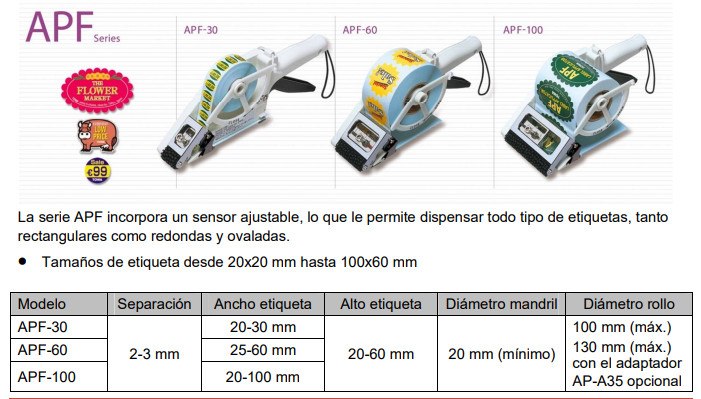 Etiquetadora Manual - Towa APF-100